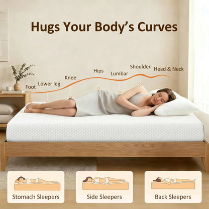 8 Inch Memory Foam Mattress, King, Medium Firm, CertiPUR-US Mattresses at Gallery Canada