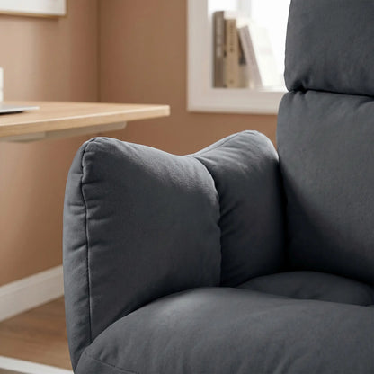 Ergonomic Reclining Office Chair W/ Foot Rest, Dark Grey Task Chairs at Gallery Canada