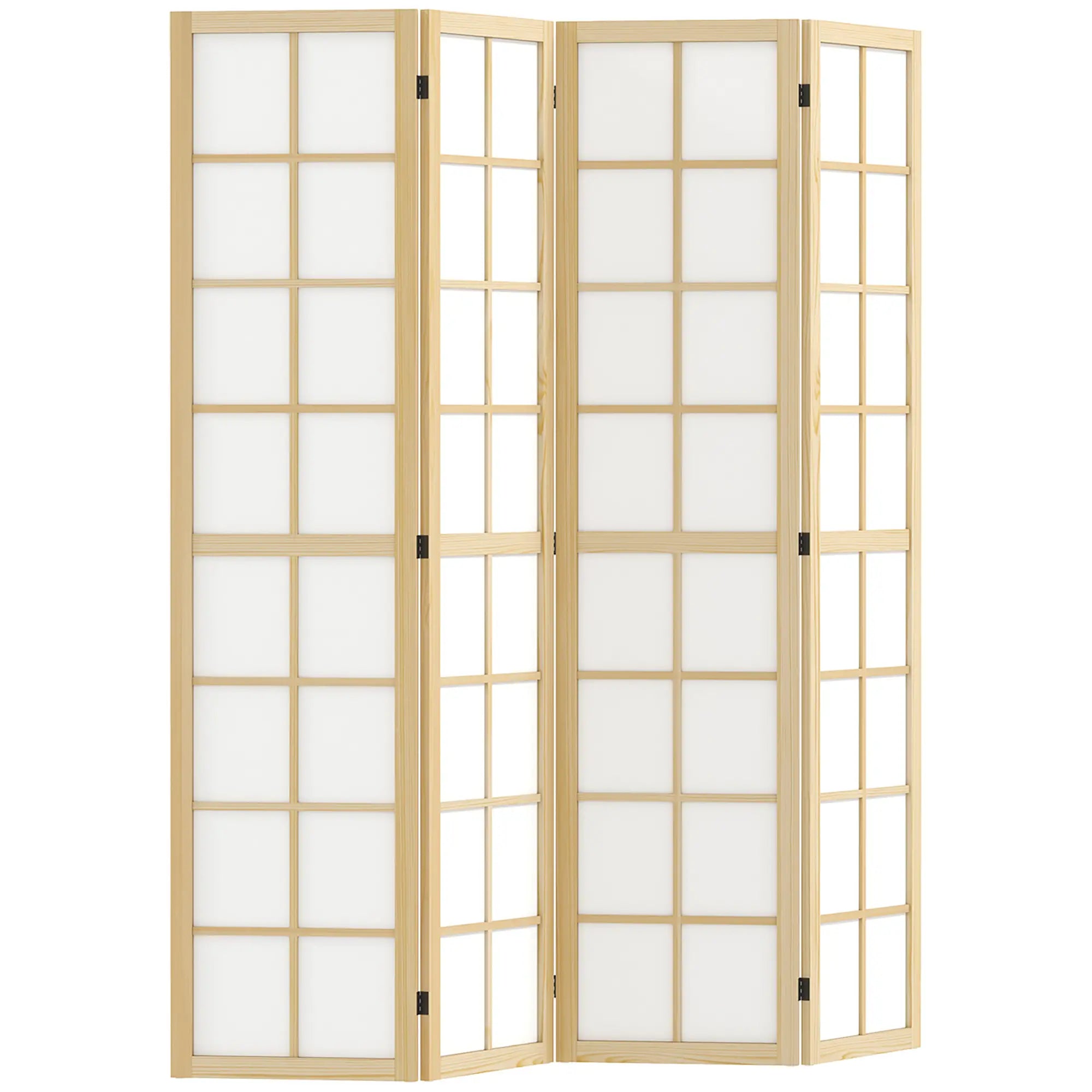 4 Panel Room Divider, 5.6 ft, Folding Partition for Home, Office, Bedroom Room Dividers at Gallery Canada
