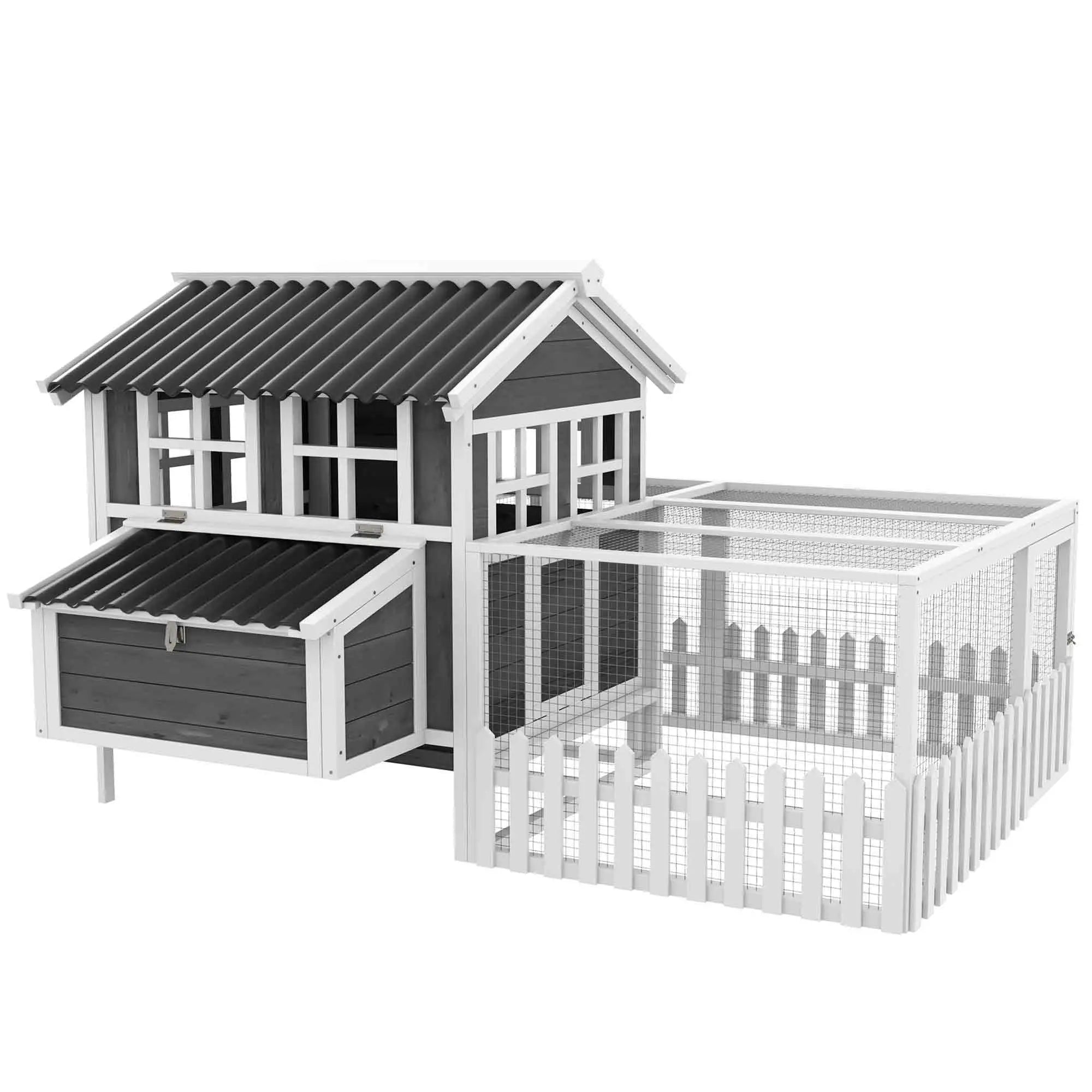 Wooden Chicken Coop with Run, 3-4 Chickens, Bunnies, Ducks Chicken Coops at Gallery Canada