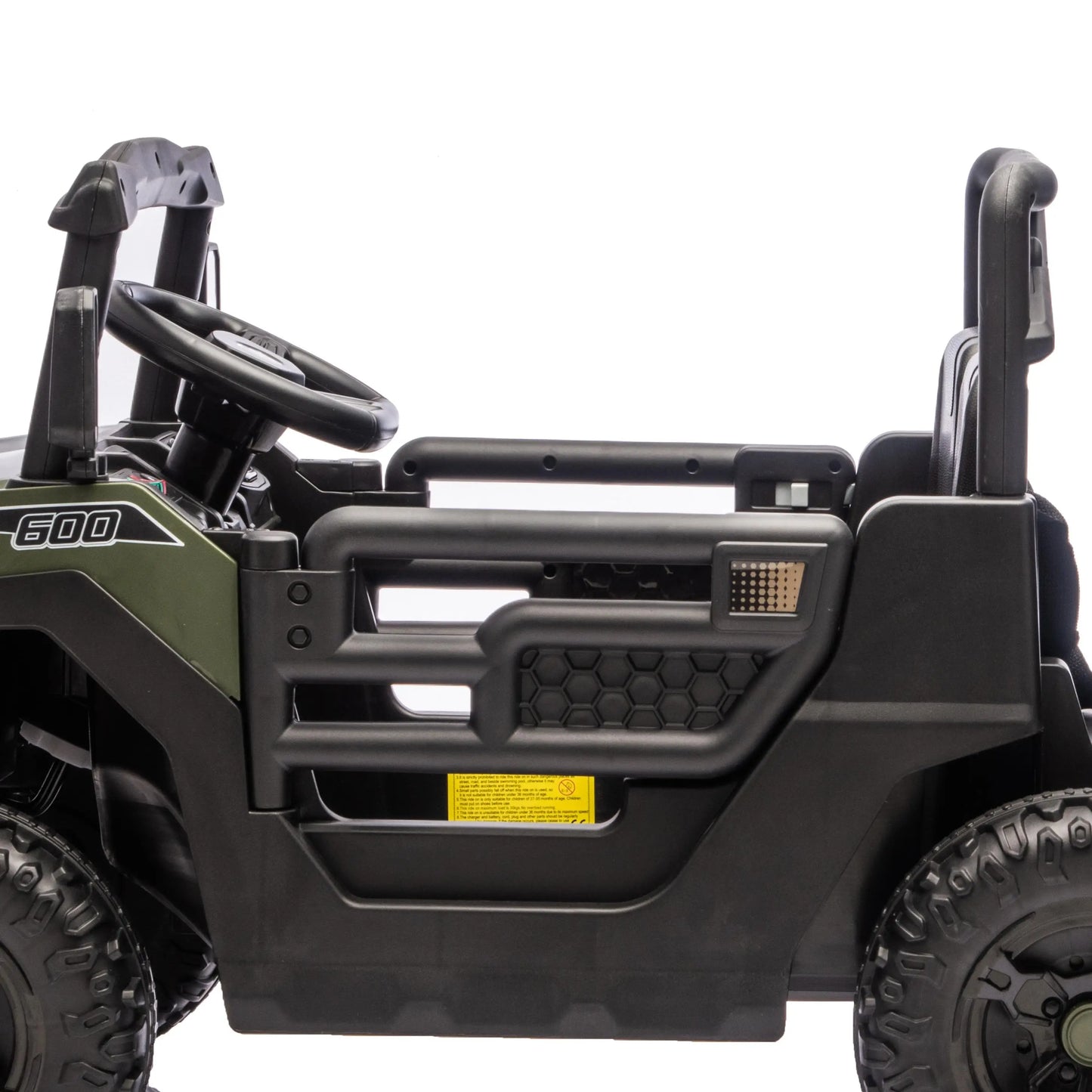 24V 4WD Kids Ride On Truck, 6 Wheels, 2 Seater, Remote, Dump Bed, Green Electric Toy Cars at Gallery Canada