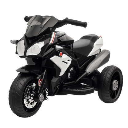 Kids Electric Motorcycle Ride-On Toy, 3 Wheels, Music, Horn, Lights, Black Electric Motorcycles at Gallery Canada