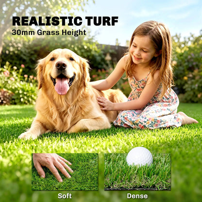 Artificial Grass 10' x 3', UV Protection, Drain Holes, Green Garden Decor at Gallery Canada