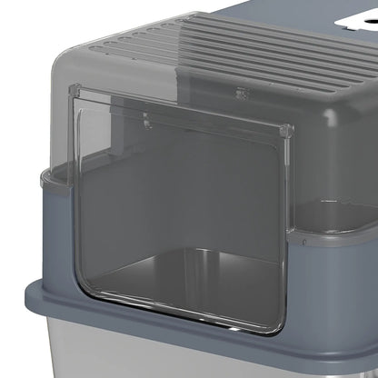 Stainless Steel Cat Litter Box With Lid, Scoop, Deodorization Bags Cat Litter Box Enclosures at Gallery Canada