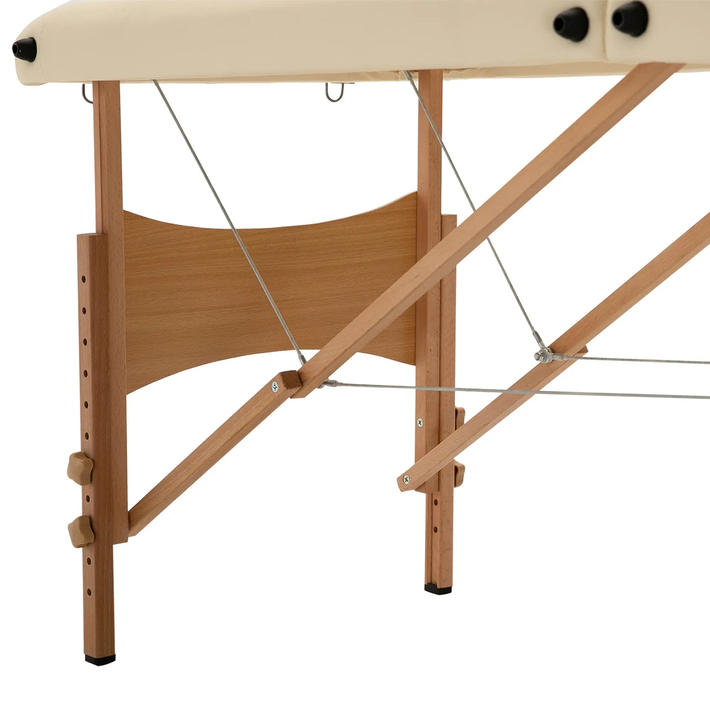 Height Adjustable Salon Spa Facial Couch, Folding Massage Table, Beige Portable Massage Tables at Gallery Canada