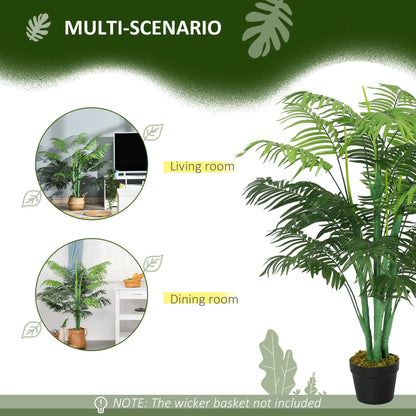 4FT Artificial Palm Tree, Fake Tropical Plant, Green Artificial Trees at Gallery Canada