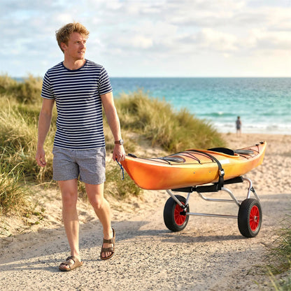 Foldable Kayak Cart, 198LBS Canoe Trolley, 10" No-Flat Wheels, Kayak Carts at Gallery Canada