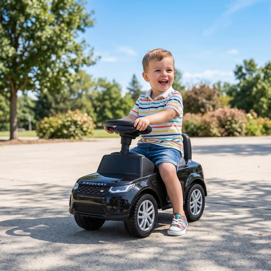 Land Rover Ride On Push Car, Anti-Tip, Black Push Cars for Toddlers Black at Gallery Canada