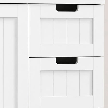 Tall Bathroom Storage Cabinet With Adjustable Shelves, White Freestanding Bathroom Cabinets at Gallery Canada