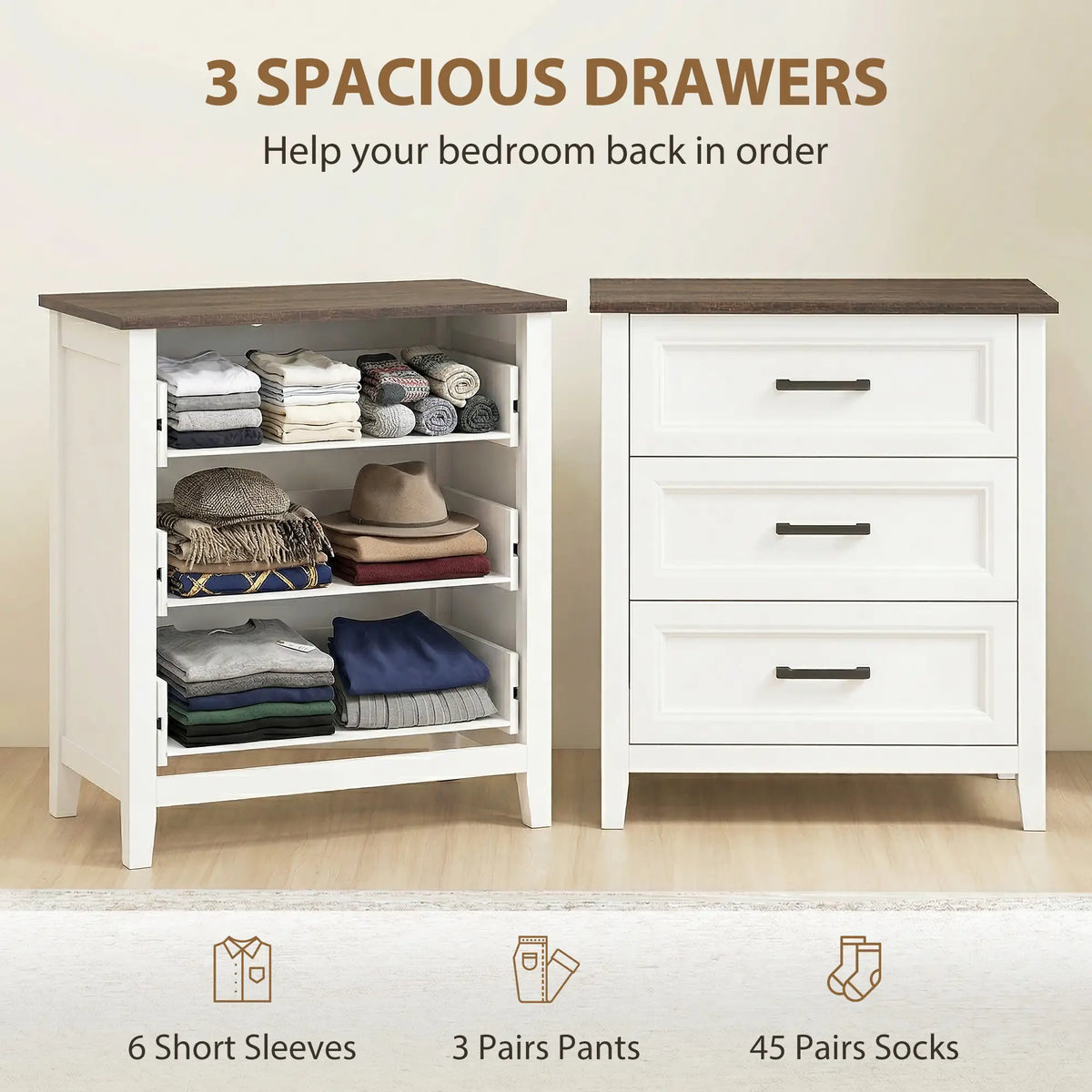 3 Drawer Dresser Chest For Bedroom Storage Chest Of Drawers Storage Cabinets at Gallery Canada