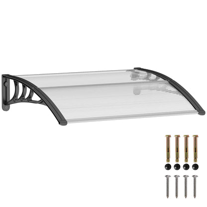 Polycarbonate Window Awning Canopy, 30" x 50", White Door Awnings at Gallery Canada