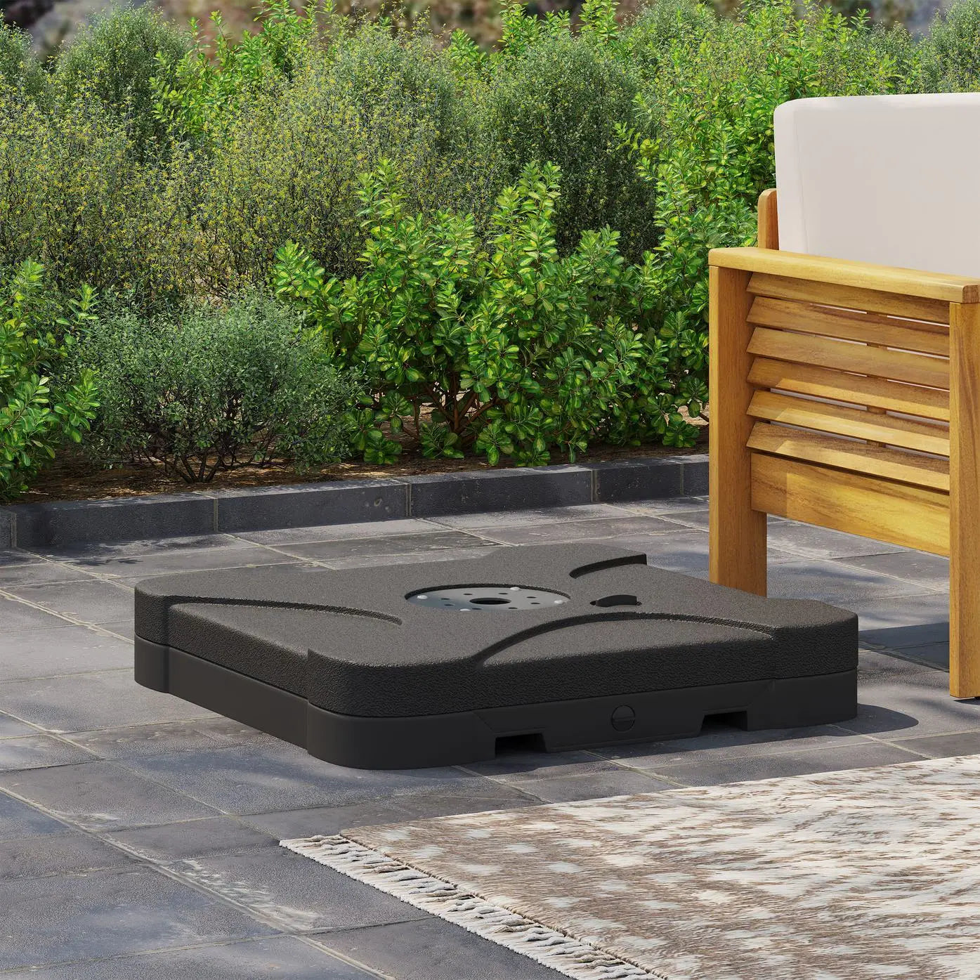 Resin Construction 10-Foot Cantilever Umbrella Base, 33