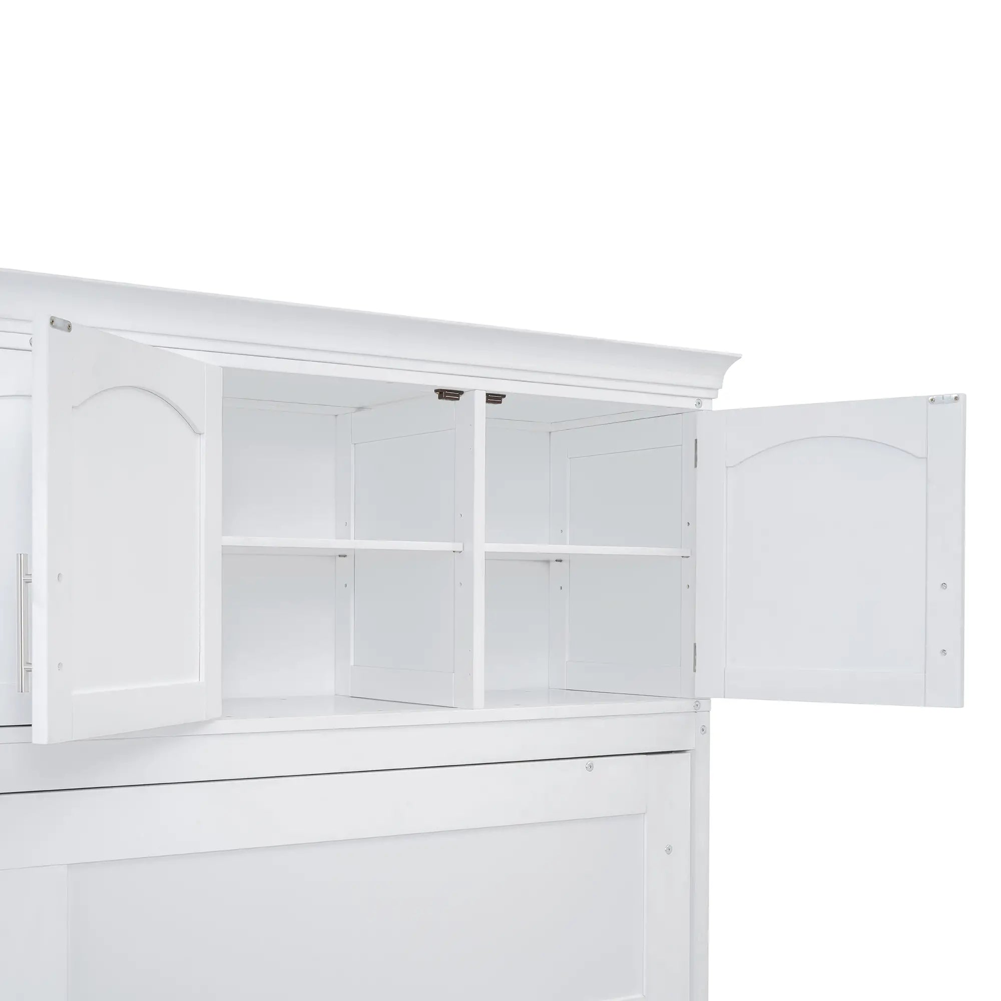 Murphy Bed with Cabinets, Space-Saving Design, 117.5