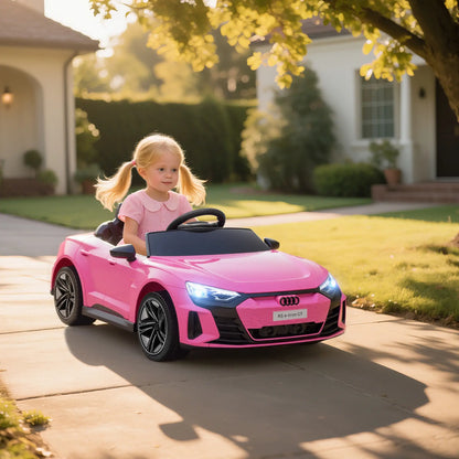 12V Ride-On Car with Remote Control, 3.1 MPH, Pink Electric Toy Cars at Gallery Canada