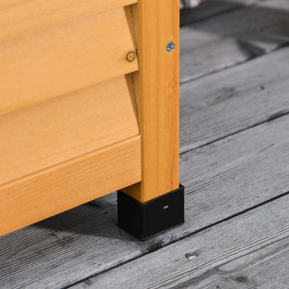 75 Gallon Wooden Storage Box, Patio Deck Bench, Garden Outdoor Container, Yellow Patio Storage Boxes at Gallery Canada