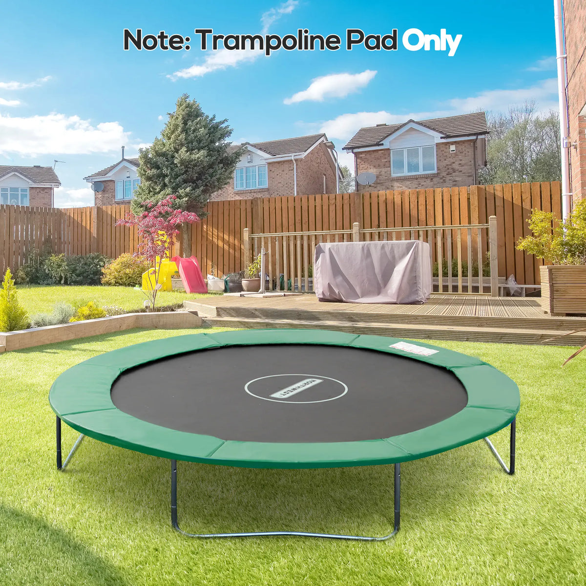 8ft Trampoline Pad, 96" Spring Safety Cover, EPE Foam, Green Trampolines at Gallery Canada