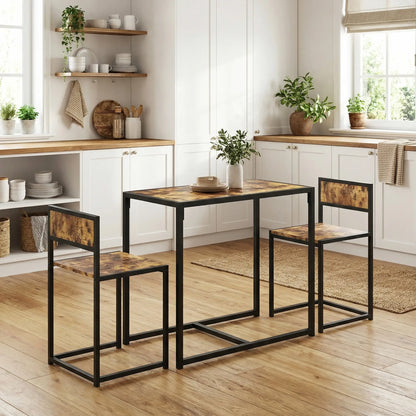 Industrial Dining Set For 2, Kitchen Table And Chairs Dining Table Sets at Gallery Canada