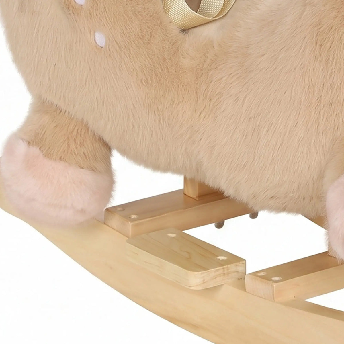 Toddler Rocking Horse, Deer Sound Seat Belt Rocking Stopper, Brown, Brown Rocking Horses at Gallery Canada