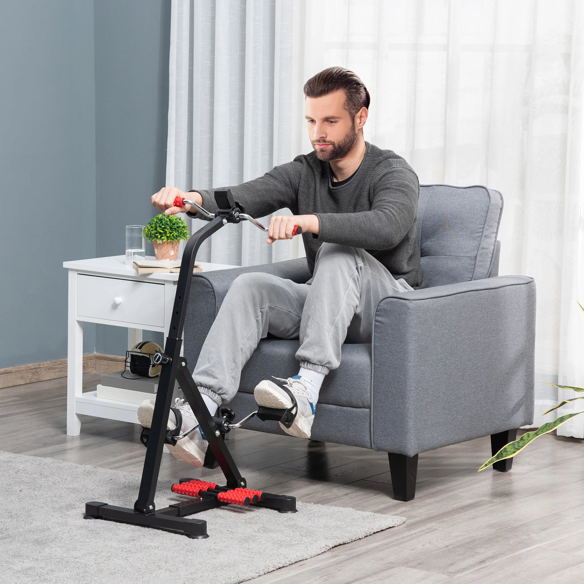Pedal Exerciser, Arm Leg Exercise Machine, Adjustable, LCD Display Exercise & Stationary Bikes at Gallery Canada