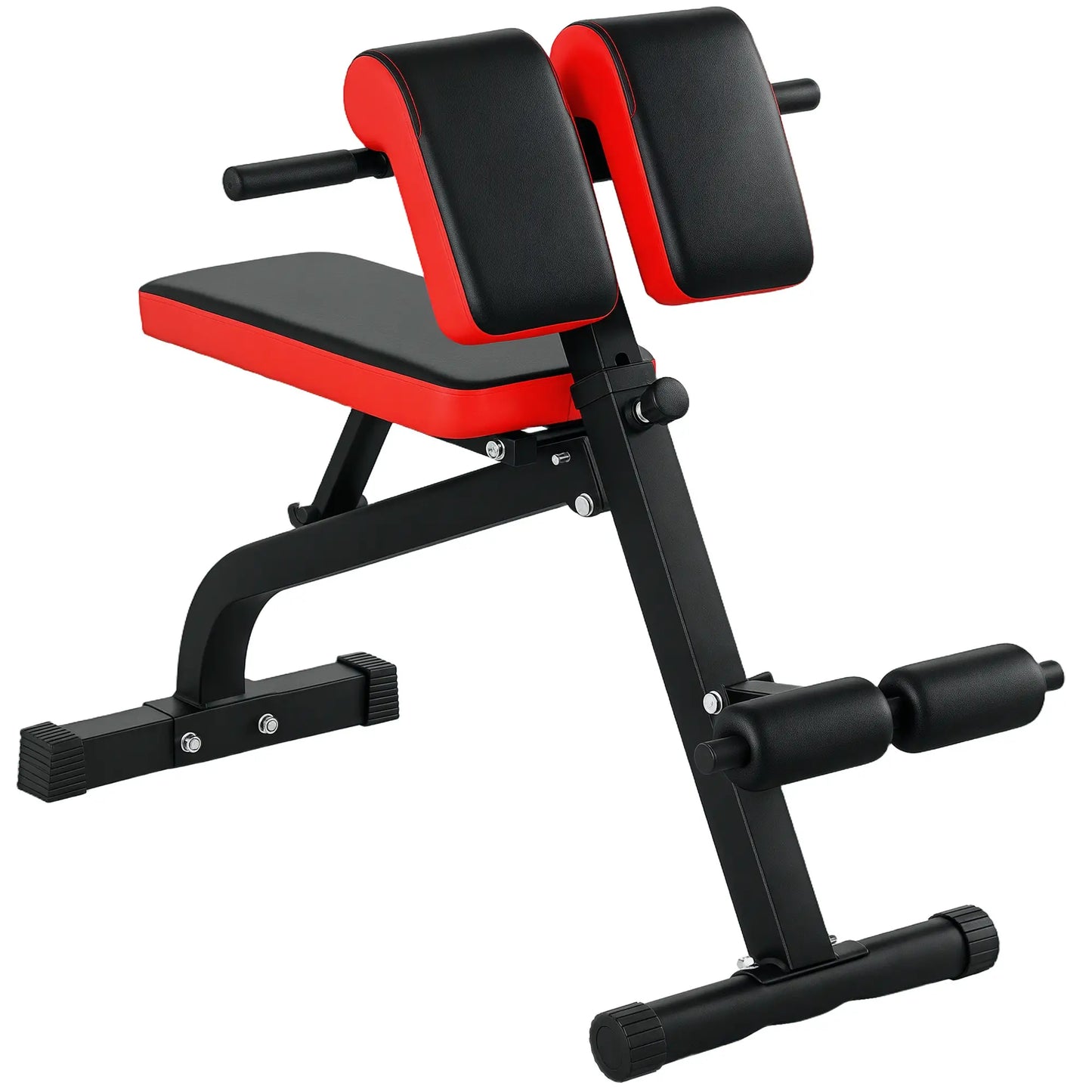 Foldable Roman Chair Hyperextension Bench, 660LBS, Black