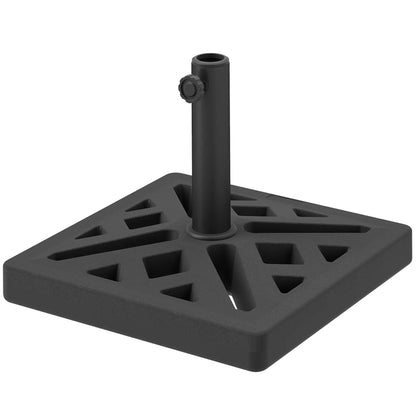 Umbrella Base, 33lbs HDPE Outdoor Stand with Cut-Out Design