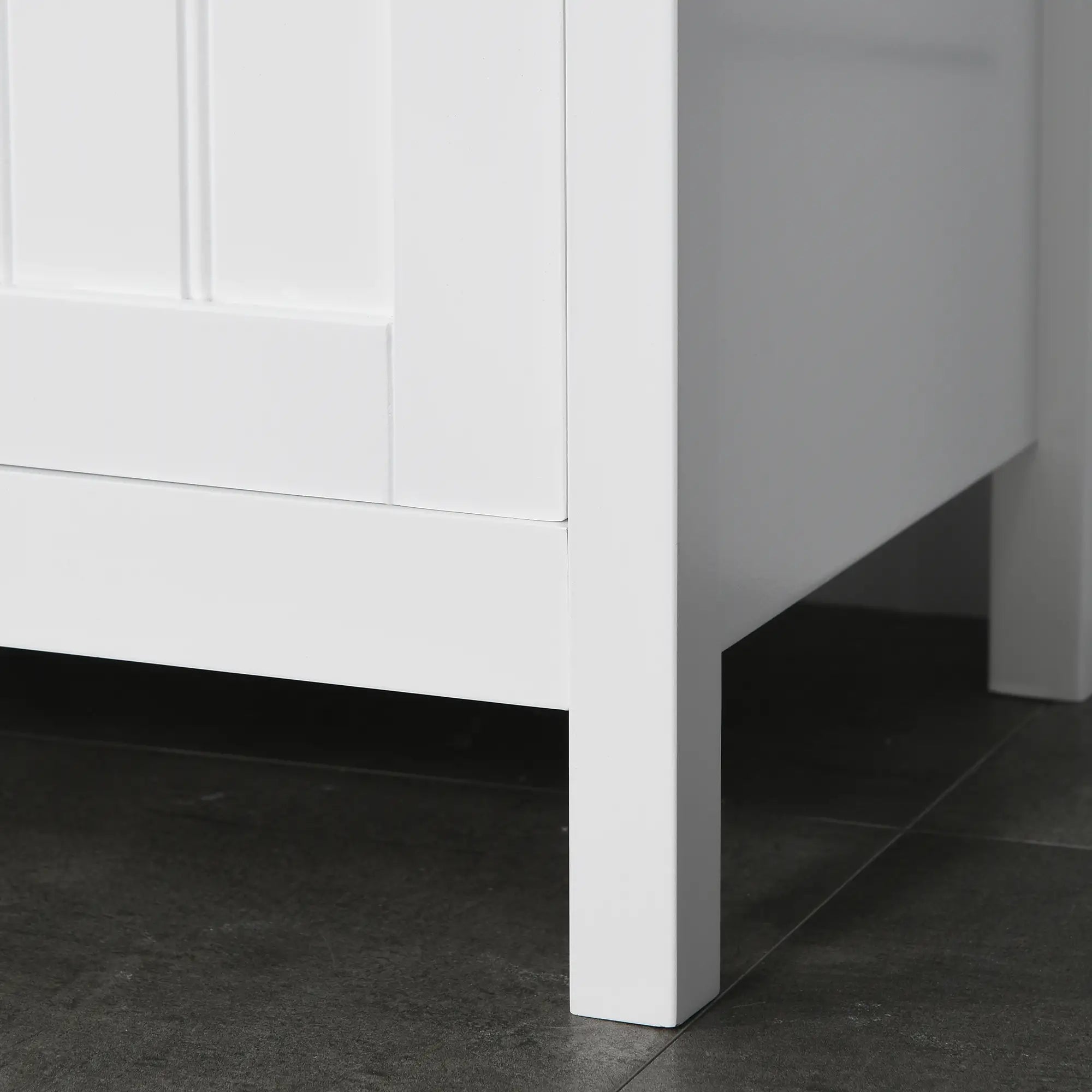 Tall Bathroom Storage Cabinet, Floor Standing with Drawer, Adjustable Shelf, White Bathroom Cabinets at Gallery Canada