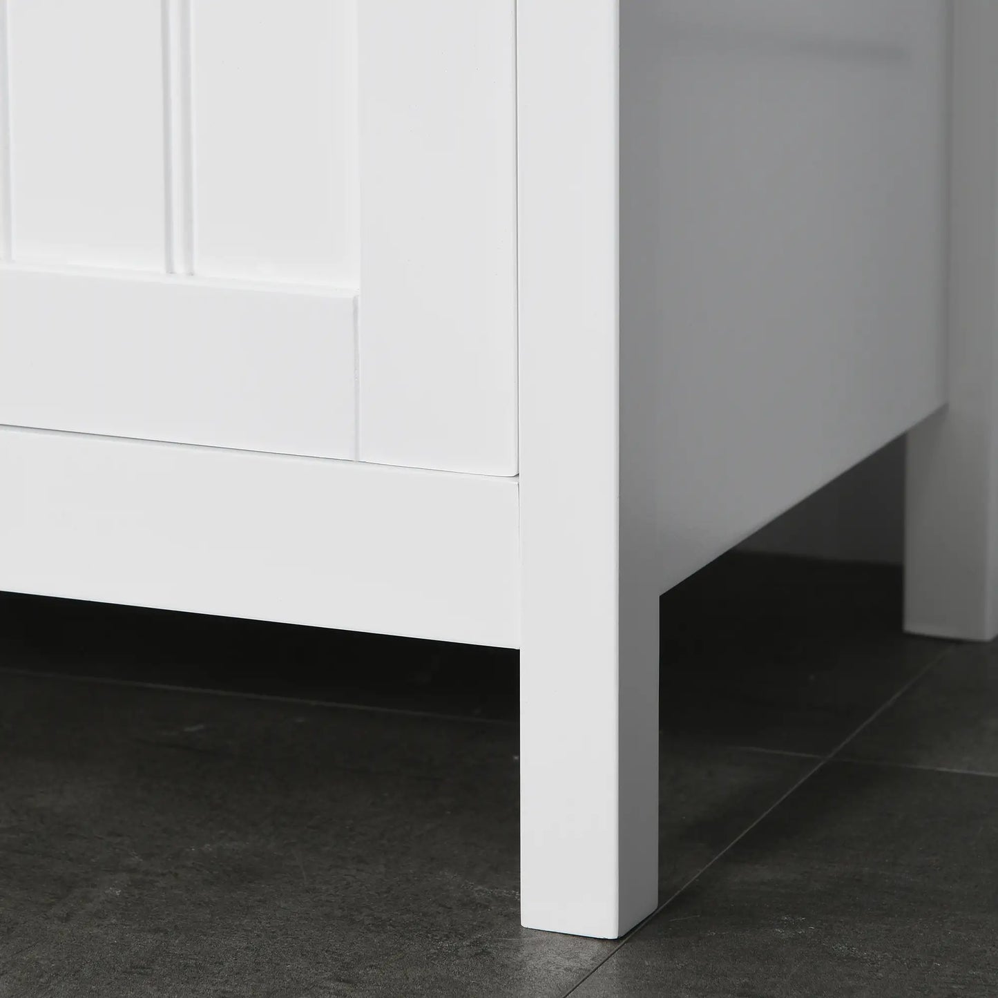 Tall Bathroom Storage Cabinet, Floor Standing with Drawer, Adjustable Shelf, White Bathroom Cabinets at Gallery Canada