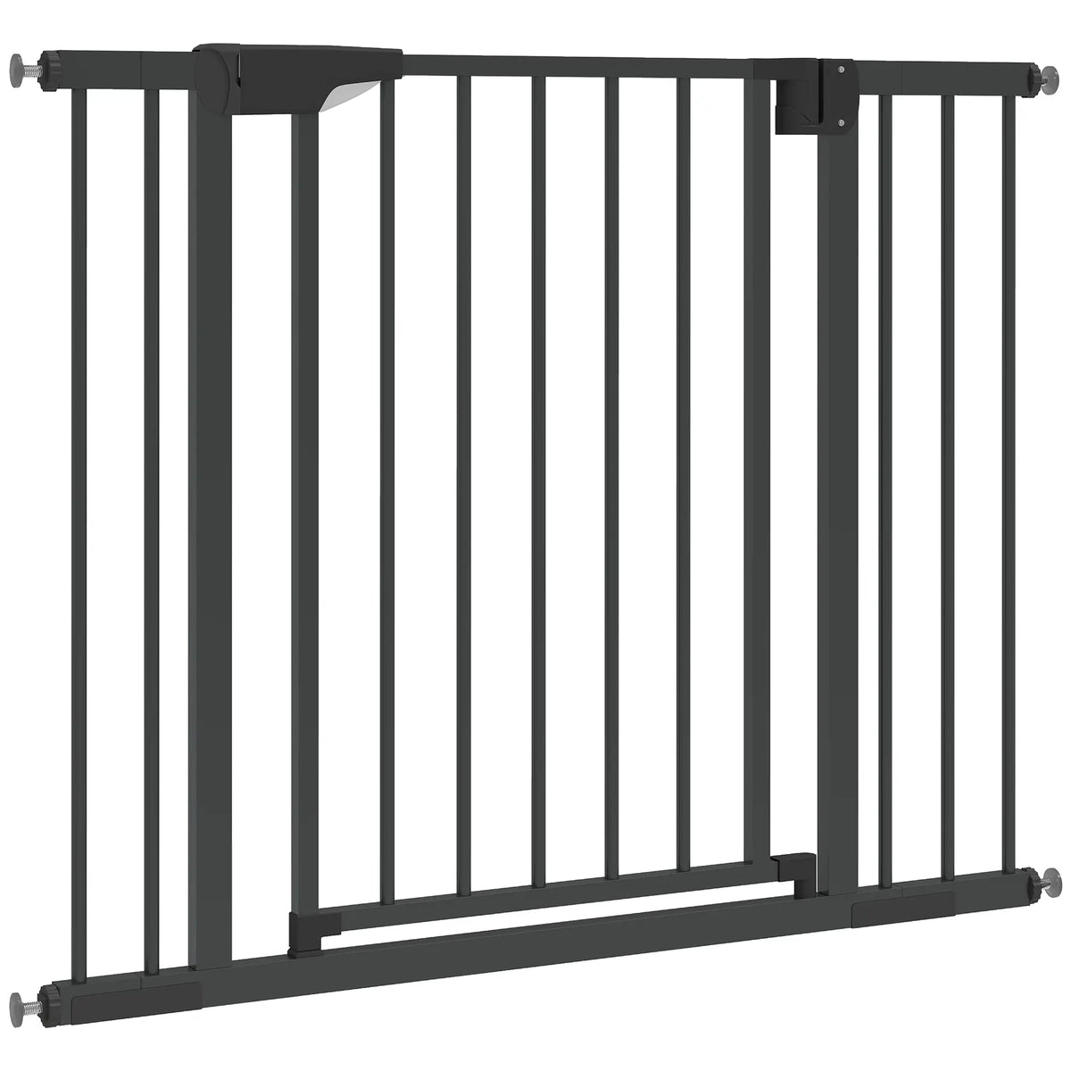 Baby Gate, Pet Safety Gate, 30"-41" Wide, Auto-Close, Black Pet Gates Black at Gallery Canada