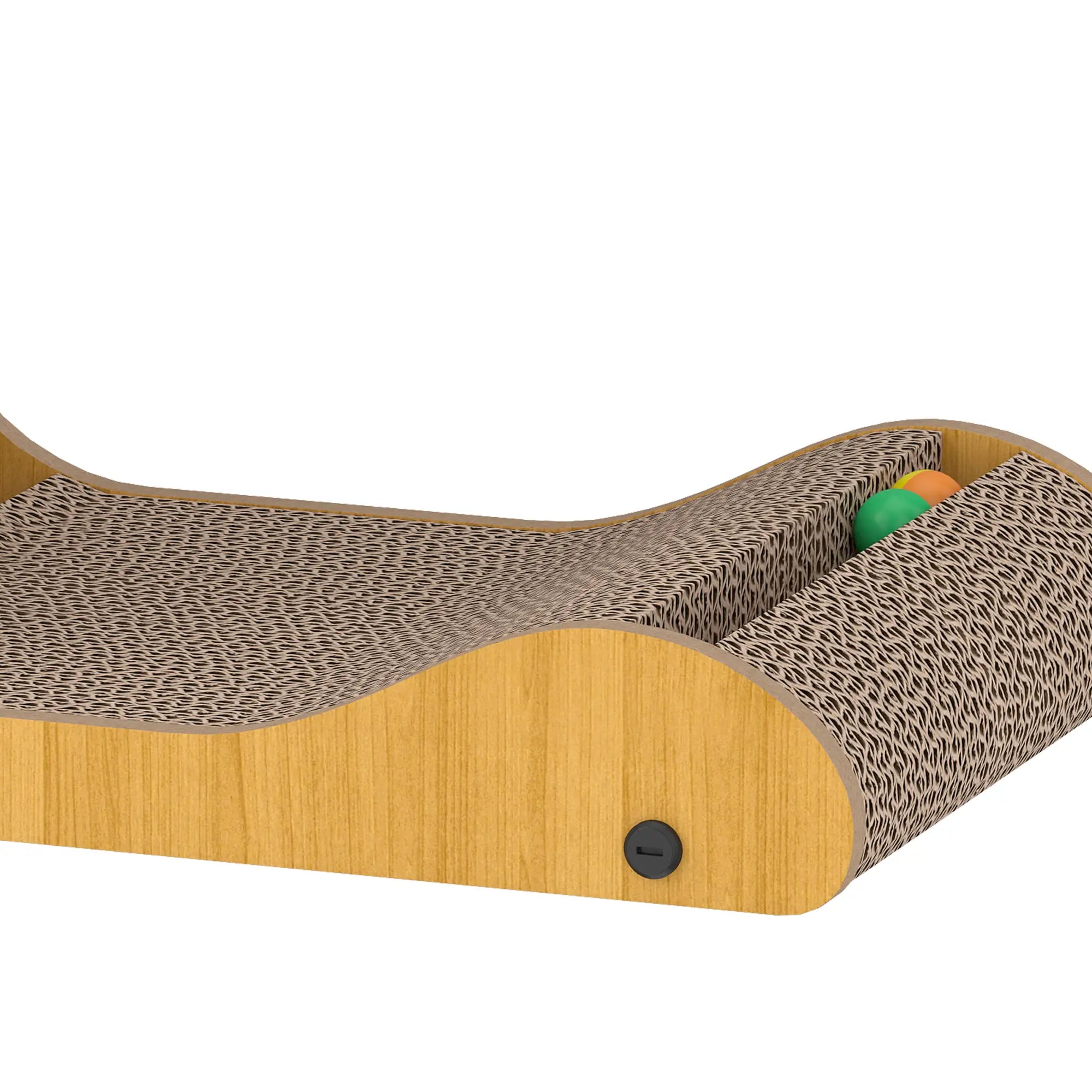 2PCS L-Shape Cat Scratching Board With 3 Toy Balls, Catnip, Black Cat Posts at Gallery Canada