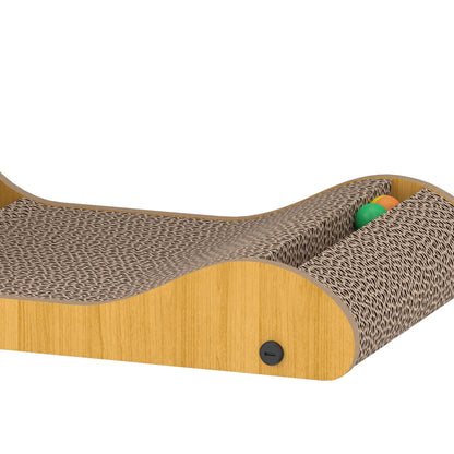 2PCS L-Shape Cat Scratching Board With 3 Toy Balls, Catnip, Black Cat Posts at Gallery Canada