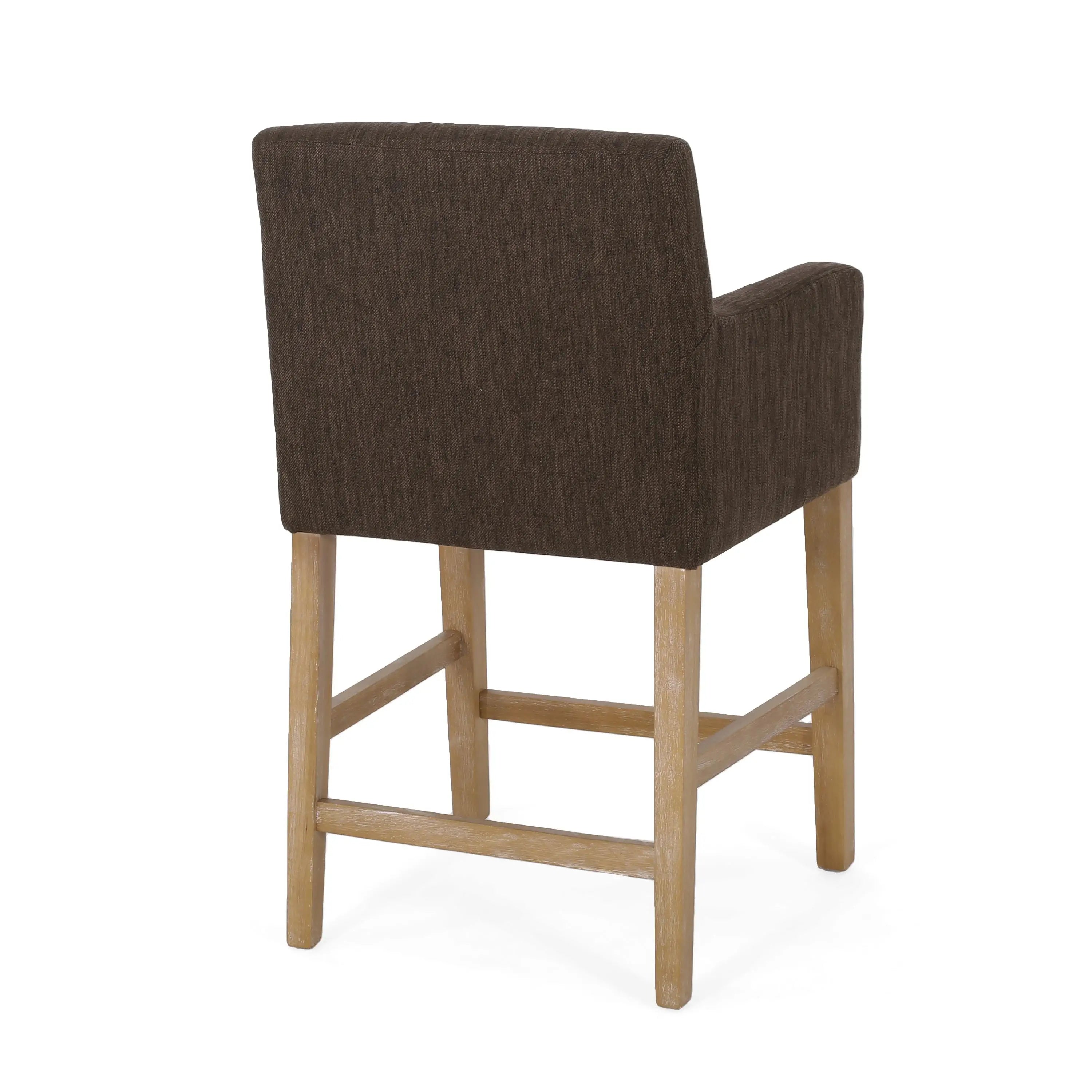 Upholstered Counter Stools, Rubberwood Frame, 24