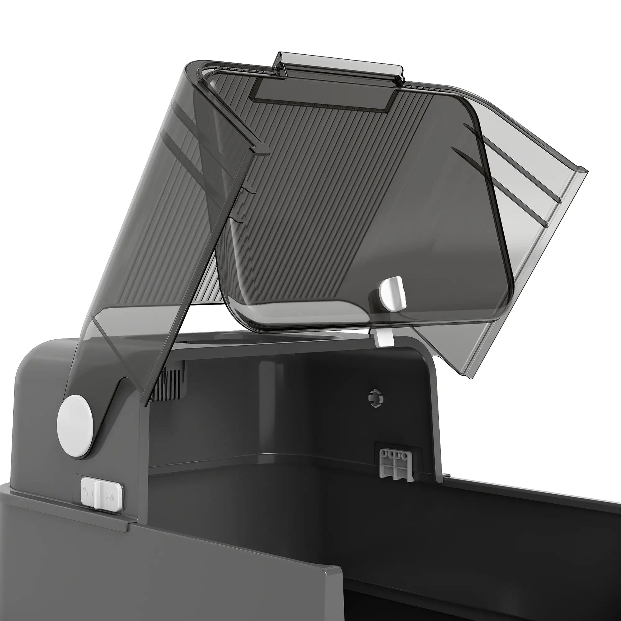 XXL Stainless Steel Cat Litter Tray, Enclosed, High Sides, Black Cat Litter Box Enclosures at Gallery Canada