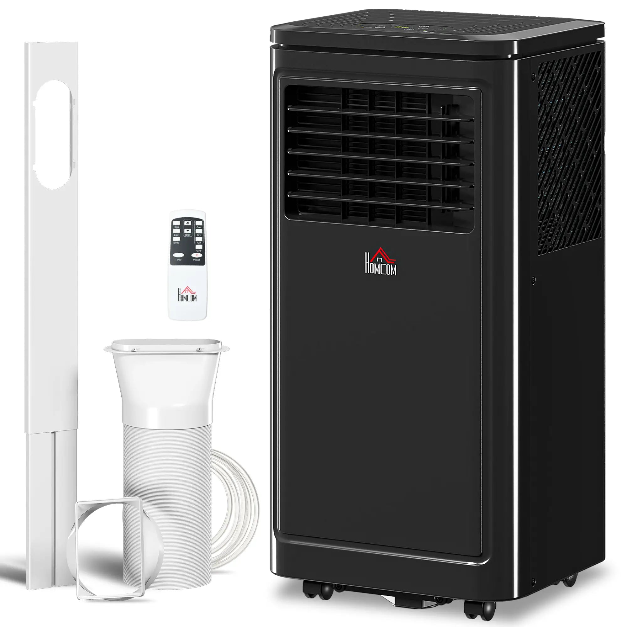 8000 BTU Portable AC, Dehumidifier, Remote, 24H Timer, Black Air Conditioner Black at Gallery Canada