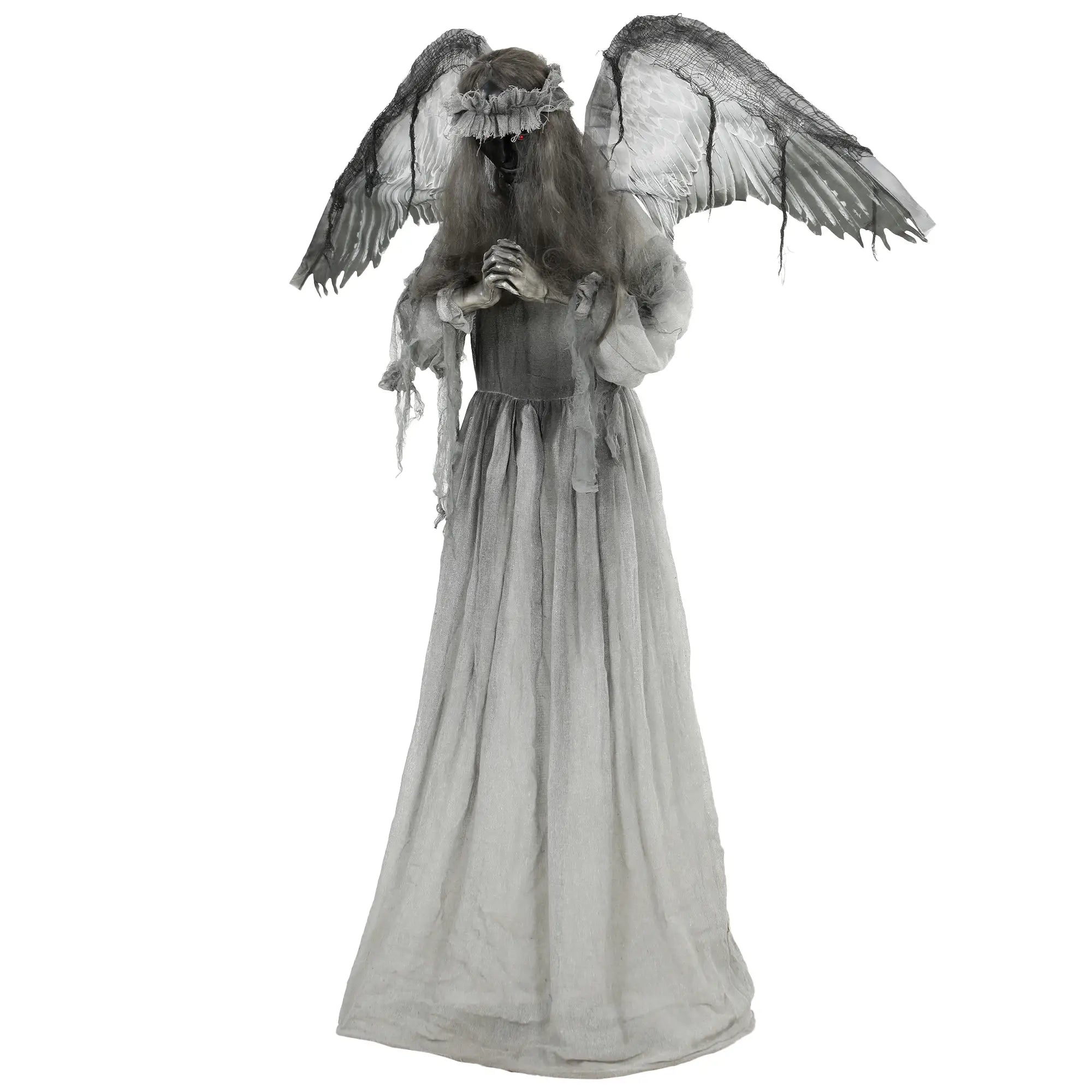 Animated Crying Angel Halloween Decoration, Sound & Touch Halloween Decorations Dark Grey at Gallery Canada