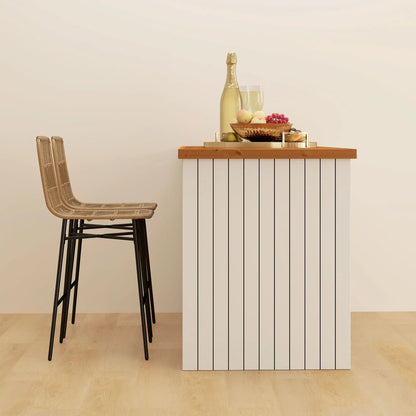 Rattan Counter Height Bar Stools Set Of 2, 26" Counter Stools With Back, Brown Bar Stools at Gallery Canada