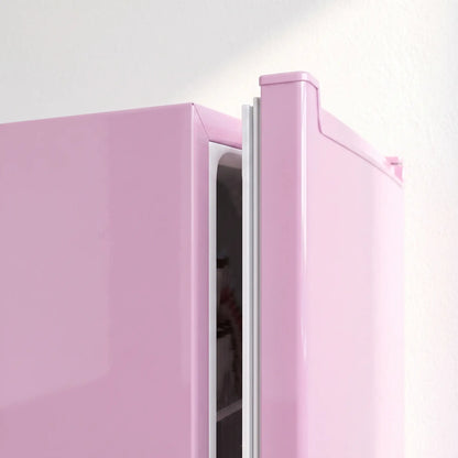 Compact Upright Freezer, 2.1 Cubic Feet, Reversible Door, Pink Small Kitchen Appliances at Gallery Canada