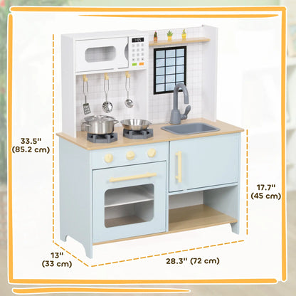 Kids Play Kitchen Set, Stove Microwave Oven, Turning Knobs, Cooking Accessories Play Kitchen at Gallery Canada