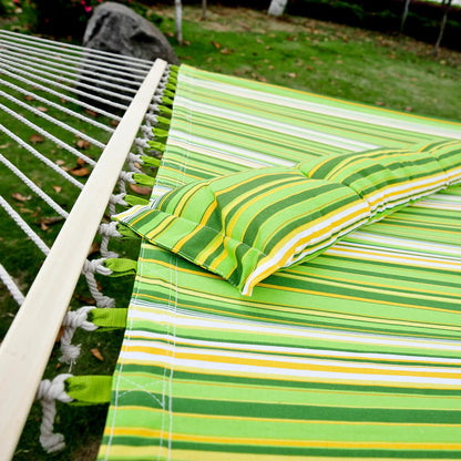 Patio Hammock With Pillow, Striped Camping Lounger, Green Camping Hammocks at Gallery Canada