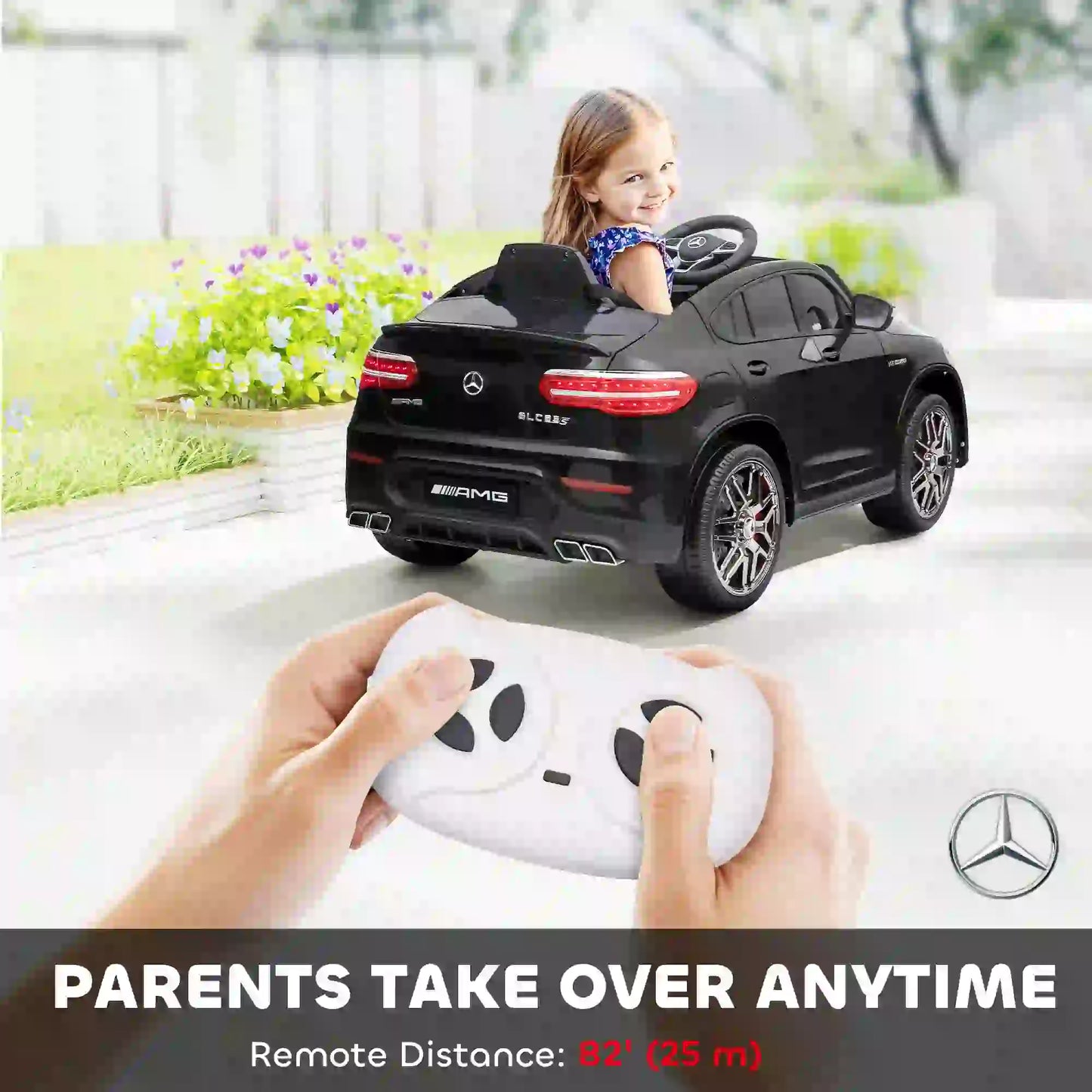 Kids Ride On Car 12V Electric, Remote Control, Suspension Wheel, Black Electric Toy Cars at Gallery Canada