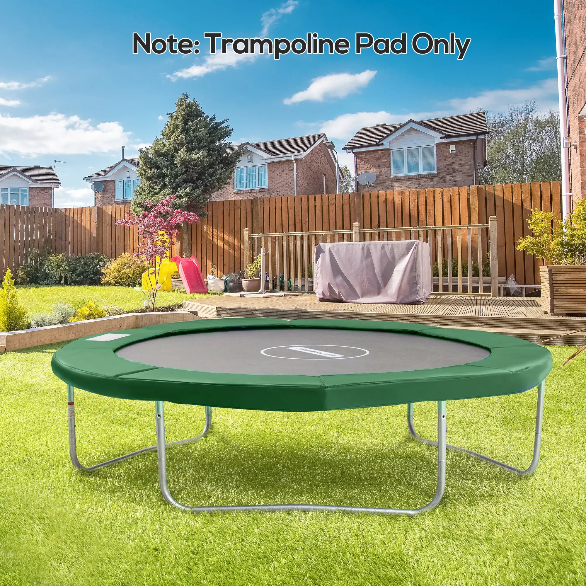 10ft Trampoline Replacement Safety Pad, Waterproof Spring Cover, Green Trampolines at Gallery Canada