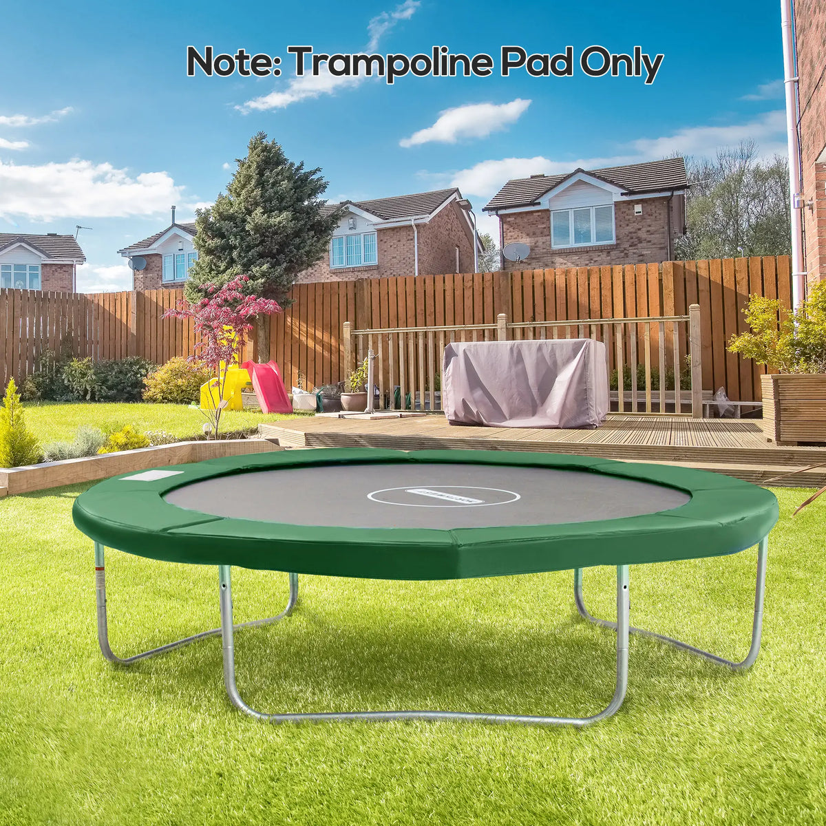 10ft Trampoline Replacement Safety Pad, Waterproof Spring Cover, Green Trampolines at Gallery Canada