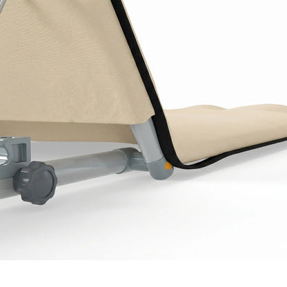 Beach Lounge Chair Set, 2 Pieces, Folding Chaise, Beige Beach Accessories at Gallery Canada