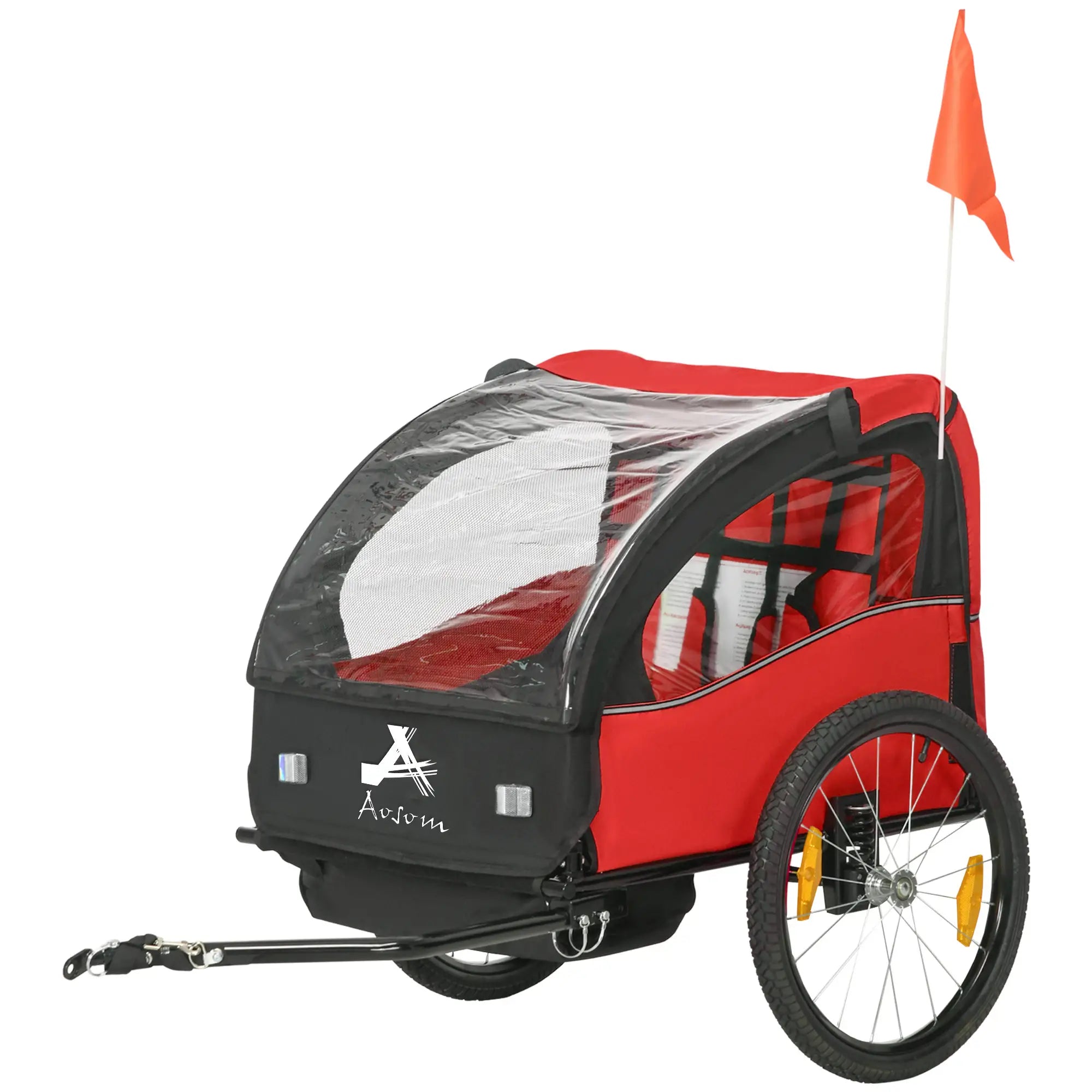 2 Seat Bike Trailer For Kids, Baby Stroller, 20