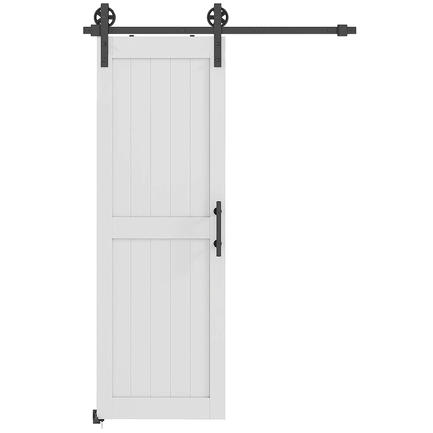Barn Door with 5FT Sliding Hardware Kit, White Door Hardware at Gallery Canada