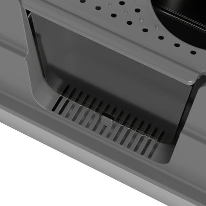XL Stainless Litter Box With 100° Flip Top, Scoop, Dual Entry, Stainless Cat Litter Box Enclosures at Gallery Canada