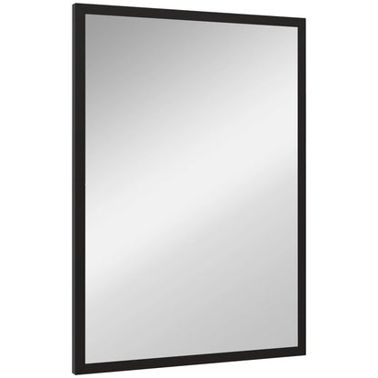 22" x 30" Bathroom Mirror, Rectangular Wall Mirror, Black Wall Mirrors Black at Gallery Canada