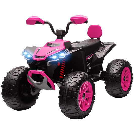 2-Seater All-Terrain 4 Wheeler, 24V Kids ATV, Electric Quad Car, Pink Electric Toy Cars Pink at Gallery Canada