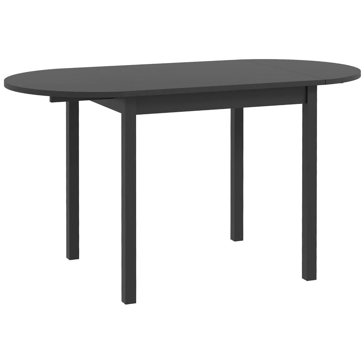 Solid Wood Drop Leaf Kitchen Table, Folding Dining Table, Black Bar Tables & Dining Tables Black at Gallery Canada