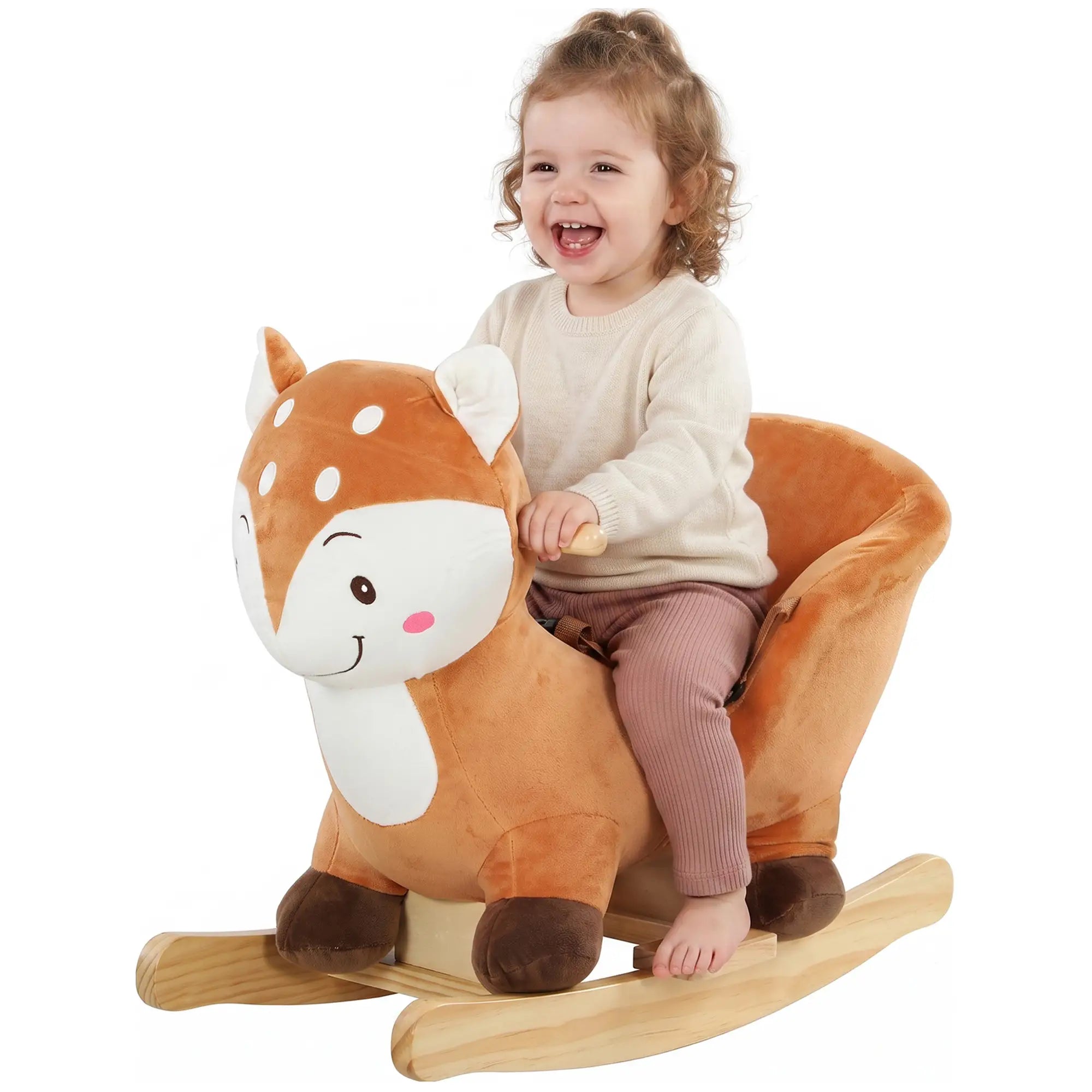 Deer Rocking Horse for Toddlers 1-3 Years, Brown Rocking Horses Multi Colour at Gallery Canada