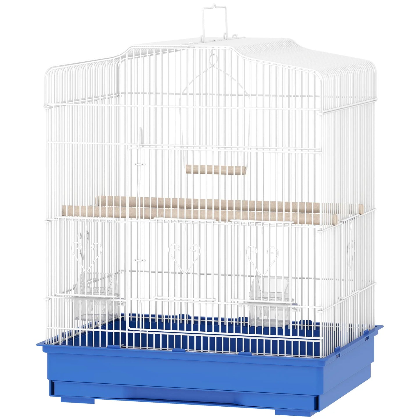 23" Bird Cage for Finches Canaries, with Doors Perches, Blue Bird Cages Blue at Gallery Canada